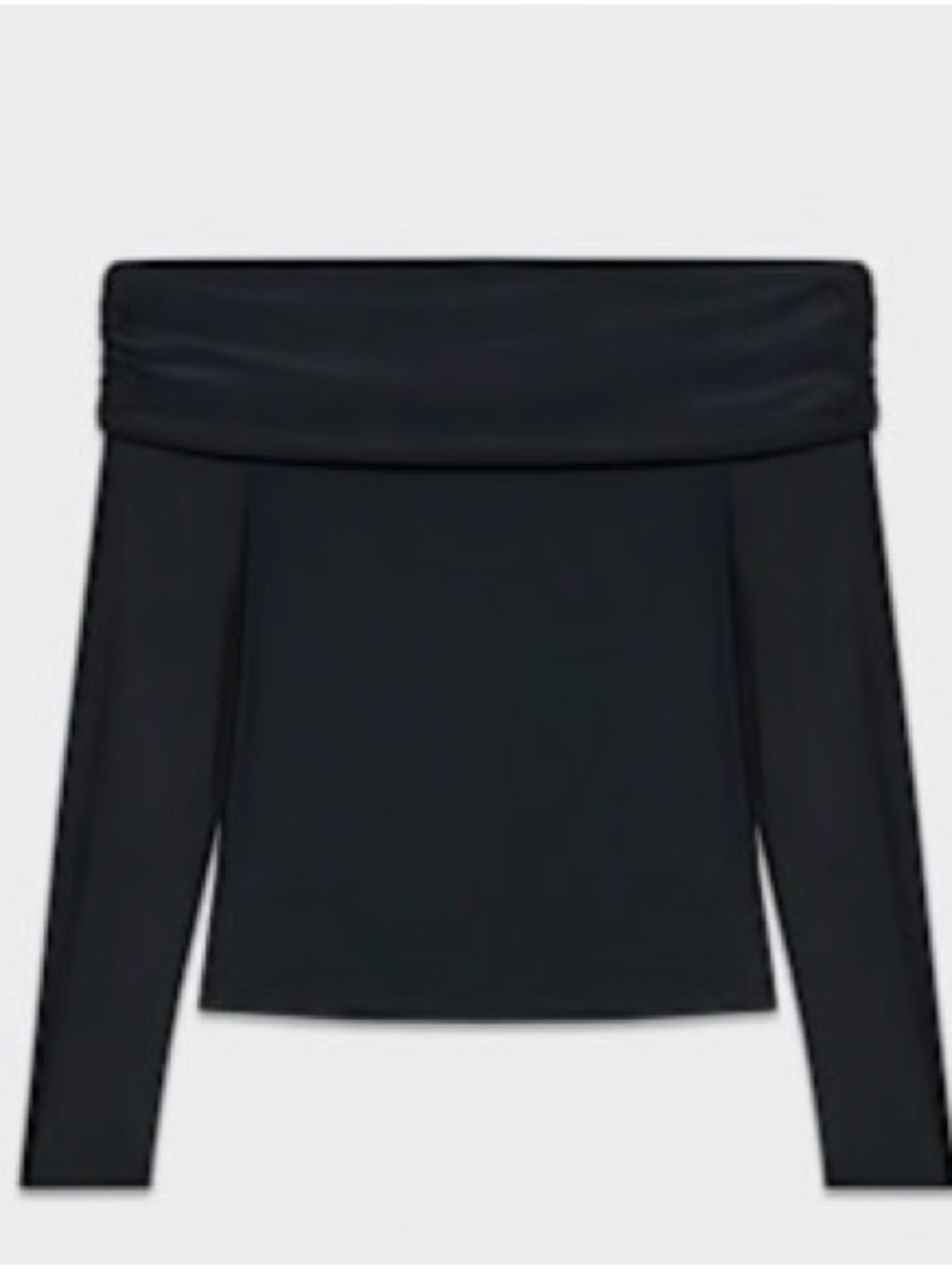 Aritzia - Wilfred Black off the shoulder Black long-sleeve top